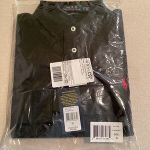 Old stock NWT size M Long sleeve Polo Knit shirt Custom Fit